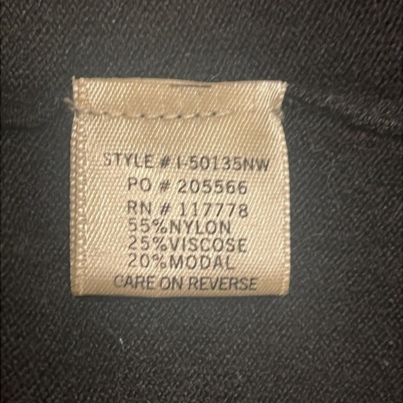 LOVESTITCH M black long-sleeved open cardigan duster thumbholes long fringed - Picture 4 of 5